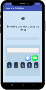 AphasiaAid Hörverständnis-Übung - Aphasie-Therapie App zum Hören und Schreiben von Wörtern für Rechtschreibung und phonologisches Bewusstsein