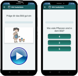 AphasiaAid Bildgedächtnis-Übung - visuelles Erkennungstraining für Aphasie-Patienten zur Stärkung der Aufmerksamkeit