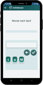 AphasiaAid Definitions-Übung - Schlaganfall-Reha-App hilft Patienten Wortbedeutungen zuzuordnen und Sprachverständnis wiederaufzubauen
