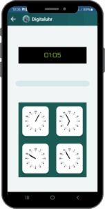 AphasiaAid Digitaluhr-Übung - Zeitverständnis-Training für Aphasie-Patienten zum Verstehen digitaler Formate
