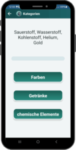 AphasiaAid Kategorien-Übung - Aphasie-Therapie App zum Sortieren von Wörtern nach Themen für semantisches Gedächtnis nach Hirnverletzung
