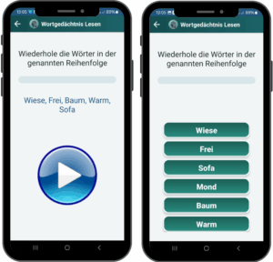 AphasiaAid Wortlisten-Gedächtnis - Lese- und Erinnerungstraining zur Stärkung des verbalen Gedächtnisses und Lesefähigkeiten